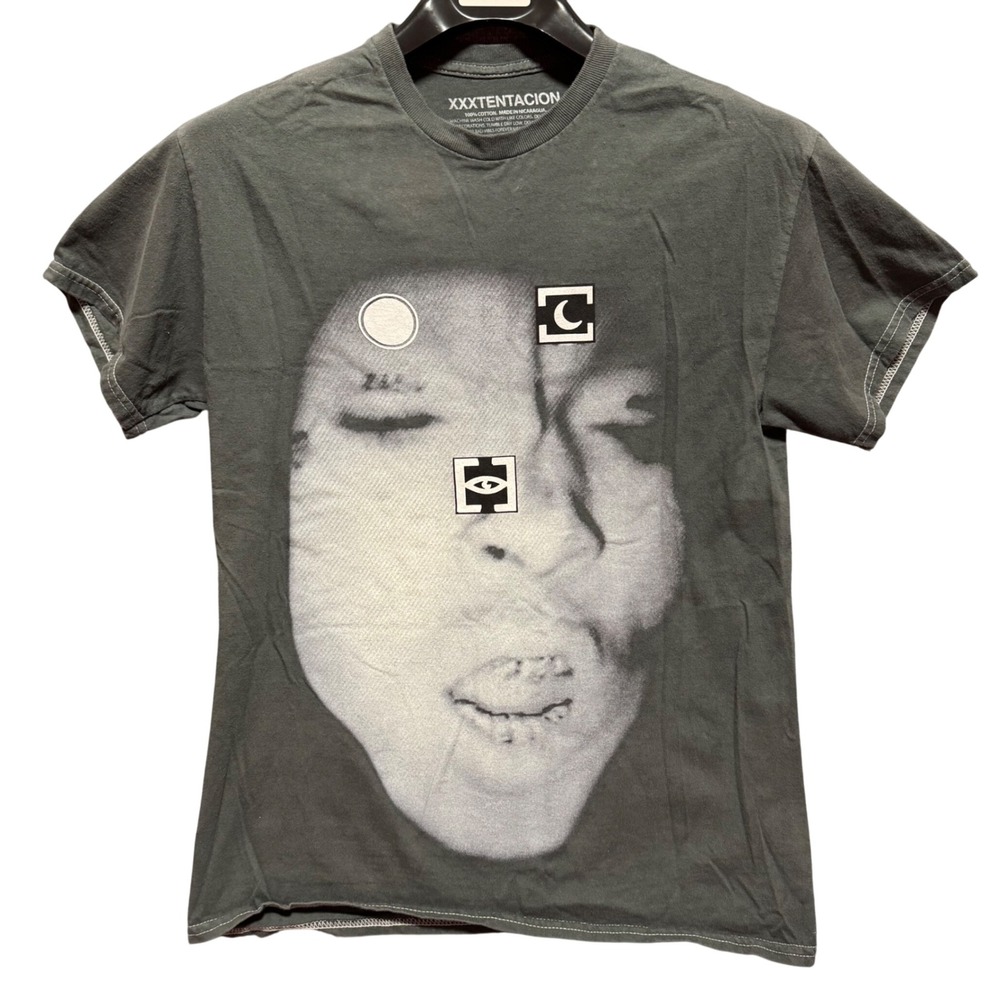 XXXTENTACION Bad Vibes‎ Forever Graphic T-Shirt Gray SM Question Mark